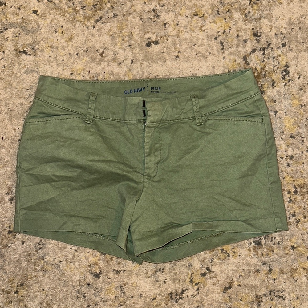 Old Navy Green Pixie Shorts